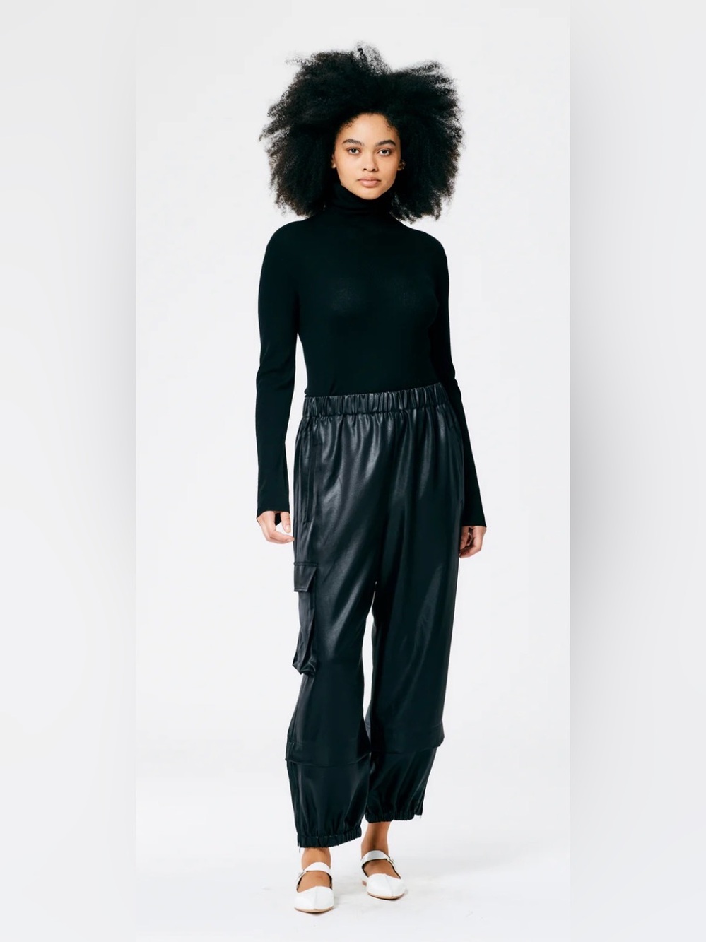 Tibi Celia Drape Pull On Wilt Joggers - navy blue/medium regular